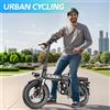 NONE SUPER GS3 - Bicicletta Elettrica per Adulti - Motore 250W - Batteria 48V 15Ah - 32km/h - Pneumatici 14'' - Leggera e Pieghevole