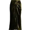 DRIES VAN NOTEN - Gonna midi - Verde militare