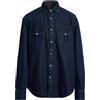MOORER - Camicia di jeans - Blu