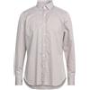 FINAMORE 1925 - Camicia a righe - Cioccolato
