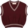 ELISABETTA FRANCHI - Maglia Gilet - Bordeaux