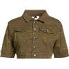 NO SECRETS - Giubbotto jeans - Verde militare