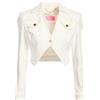 ELISABETTA FRANCHI - Giubbotto jeans - Bianco