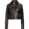 GUESS - Giacca biker - Marrone