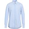 XACUS - Camicia a righe - Blu chiaro