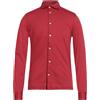 FEDELI - Camicia regular fit - Mattone