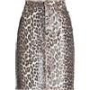 GANNI - Gonna jeans - Marrone