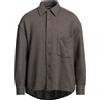 DESTIN - Camicia tinta unita - Piombo