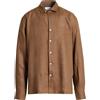 LARDINI - Camicia in lino - Marrone