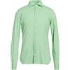 LUIGI BORRELLI NAPOLI - Camicia in lino - Verde chiaro