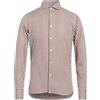 GUY ROVER - Camicia a righe - Marrone