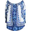 FARM RIO - Camicie e bluse fantasia - Blu china