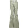 RICK OWENS - Jeans straight - Verde salvia