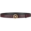 VERSACE - Cintura in pelle - Bordeaux
