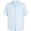 TINTORIA MATTEI 954 - Camicia in lino - Celeste