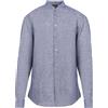 EMPORIO ARMANI - Camicia in lino - Blu