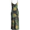 GUESS - Slip dress - Verde militare