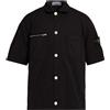 STONE ISLAND - Camicia tinta unita - Nero