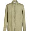 ROSSO MALASPINO - Camicia in lino - Verde militare
