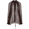 JACOB LEE - Camicie e bluse in seta - Cioccolato