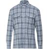 LUIGI BORRELLI NAPOLI - Camicia a quadri - Blu chiaro