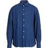FINAMORE 1925 - Camicia in lino - Blu navy