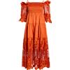 SELF-PORTRAIT - Vestito midi - Arancione