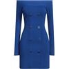 ELISABETTA FRANCHI - Vestito corto - Blu china