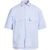 ALPHA STUDIO - Camicia a righe - Celeste