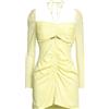SELF-PORTRAIT - Vestito corto - Giallo