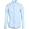 FEDELI - Camicia fantasia - Celeste
