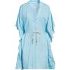 120% LINO - Vestito corto - Blu chiaro