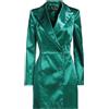 ELISABETTA FRANCHI - Vestito corto - Verde smeraldo