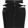 VERSACE JEANS COUTURE - Gonna jeans - Nero