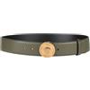 VERSACE - Cintura in pelle - Verde militare