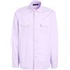 LARDINI - Camicia tinta unita - Lilla