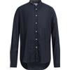 MANUEL RITZ - Camicia in lino - Blu notte