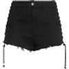 ELISABETTA FRANCHI - Shorts jeans - Nero