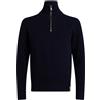 BROOKSFIELD - Maglia con zip - Blu notte