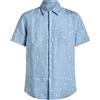 120% LINO - Camicia fantasia - Blu chiaro