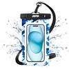 JOTO Custodia Impermeabile Smartphone[30M/IPX8], Cover Subacquea per iPhone 16/15/14/13/12/11 Pro Max Mini XR XS SE, Galaxy A15/A54/A34/A25/S23/S24, Xiaomi Redmi 12/Note 13 Fino a 7,0" 1 Pezzi