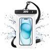 JOTO Custodia Impermeabile Smartphone[30M/IPX8], Cover Subacquea per iPhone 17/16/15/14/13/12/11 Air Pro Max Mini XR XS SE, Galaxy A05s/A25/A55/A34/A15, Xiaomi Redmi 12/Note 13 Pro Fino a 7,0"1 Pezzi