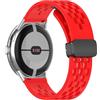 MELEJIA Cinturino Silicone Compatibile con Google Pixel Watch 4 41mm/3 41mm/Pixel Watch 2/1, Regolabile Ricambio Cinturino, Chiusura Magnetica Sportiva Silicone Cinturini-Rosso