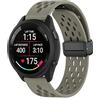 MELEJIA 20mm Cinturino Silicone Compatibile con Garmin Vivoactive 5/Venu Sq 2/Venu 2 Plus/Forerunner 570 42mm, 20mm Ricambio Cinturino, Regolabile Chiusura Magnetica, Silicone Cinturini-Grigio