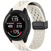 MELEJIA 20mm Cinturino Silicone Compatibile con Garmin Vivoactive 5/Venu Sq 2/Venu 2 Plus/Forerunner 570 42mm, 20mm Ricambio Cinturino, Regolabile Chiusura Magnetica, Silicone Cinturini-Luce Stellare