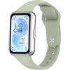 MELEJIA Cinturino Compatibile con Huawei Band 11 PRO/Band 11, Silicone Ricambio Cinturino, Comodo e Traspirante, Regolabile Sportiva Silicone Cinturini-Verde Chiaro
