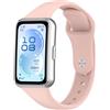 MELEJIA Cinturino Compatibile con Huawei Band 11 PRO/Band 11, Silicone Ricambio Cinturino, Comodo e Traspirante, Regolabile Sportiva Silicone Cinturini-Rosa