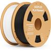 DEEPLEE Filamento PLA 1.75 mm, Pack da 2 kg (2×1 kg) Nero + Bianco, Precisione Dimensionale ±0.02 mm, Avvolgimento Anti-Intasamento per Stampanti 3D FDM