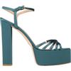 ELISABETTA FRANCHI - Sandali - Verde petrolio