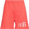 DSQUARED2 - Pantaloncini sportivi - Rosso